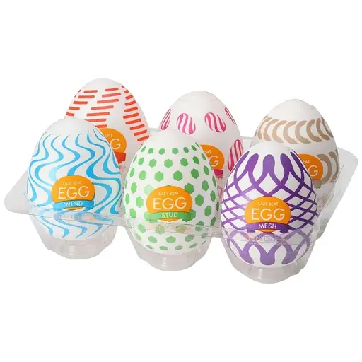 Набір мастурбаторів-яєць Tenga Egg Wonder Pack 6 яєць