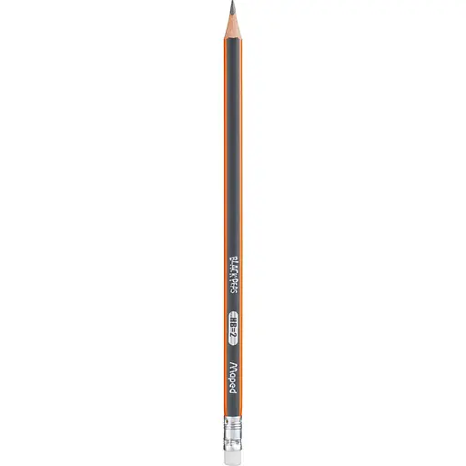 Олівець графітовий Maped Black Peps HB з гумкою (MP.851721)