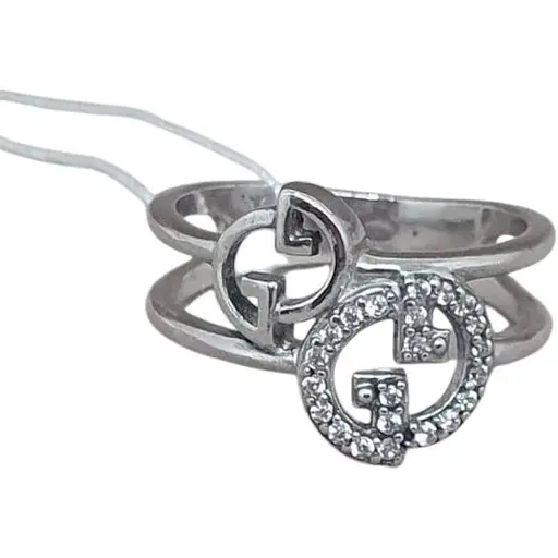 Серебряное кольцо Агни Гледия с фианитами. 1616/1Р-CZ 17