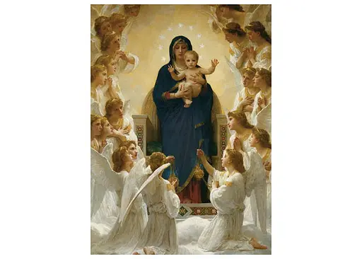 Пазл EuroGraphics Богородиця з янголами Вільям Бугро 1000 ел. (6000-7064) - фото 2