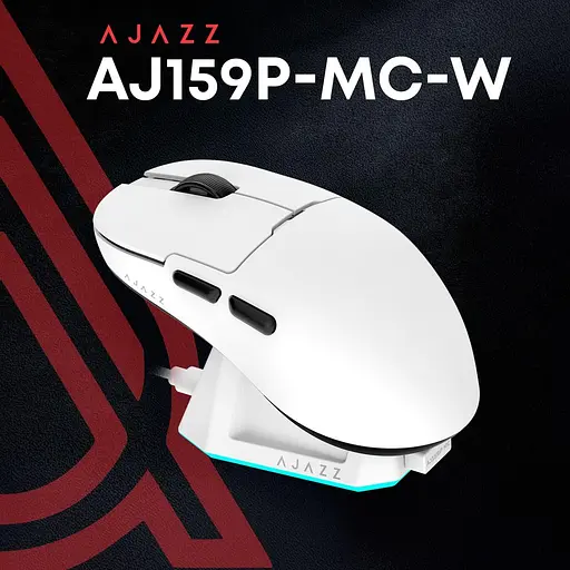 Миша Ajazz AJ159P MC White Charging Dock (AJ159P-MC-W) - фото 5