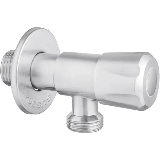 Кран приладовий Kroner KRP Edelstahl Klassisch - ESG101 1/2"х1/2" ЗЗ (CV022974) - фото 1