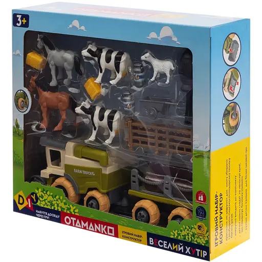Игровой набор Otamanko Веселый хутор комбайн с прицепом - фото 4