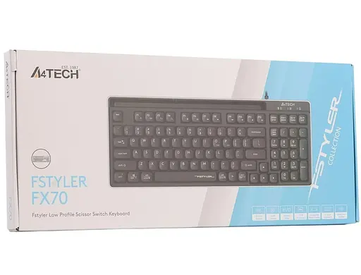 Клавіатура A4Tech Fstyler FX70 USB Black (FX70 (Black)) - фото 8