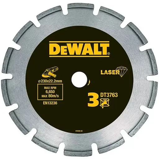 Диск алмазний DeWalt бетон/цегла/граніт 125x2х22.2 мм (DT3761)