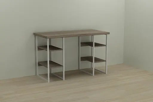 Комп'ютерний стіл Ferrum-decor Карен 75x140x60 білий ДСП Дуб Сонома Труфель 32мм (FRD-102273)