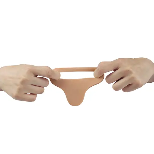Насадка на пенис с эрекционным кольцом Lovetoy The Ultra Soft Double 15.6 см телесный - фото 5