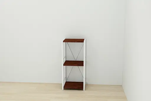 Этажерка 3/34 Ferrum-decor Серии Коннект 73x34x28 белый ДСП Венге 16мм (FRD-105523) - фото 6