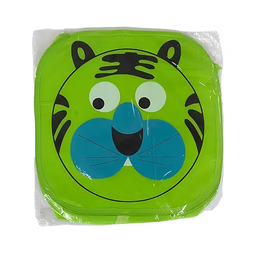 Кошик для іграшок С 36583, складний 45х46 см, салатовий з малюнком тигра - фото 2