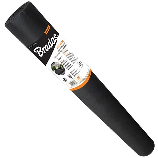 Агроволокно Bradas черное 50 г/м² 0,8 х 50 м (AWB5008050) - фото 1