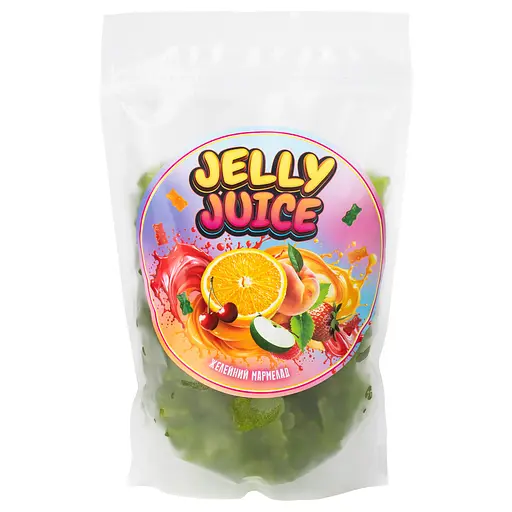 Желейний мармелад Jelly Juice Funny Bears Зелене яблуко з натуральним соком 300 г