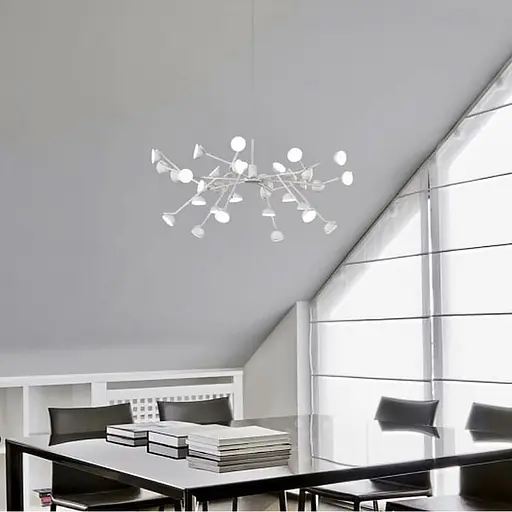 Люстра-молекула в белом на 36 светодиодов | Ст. SP 06/36 WT | Line F - фото 1