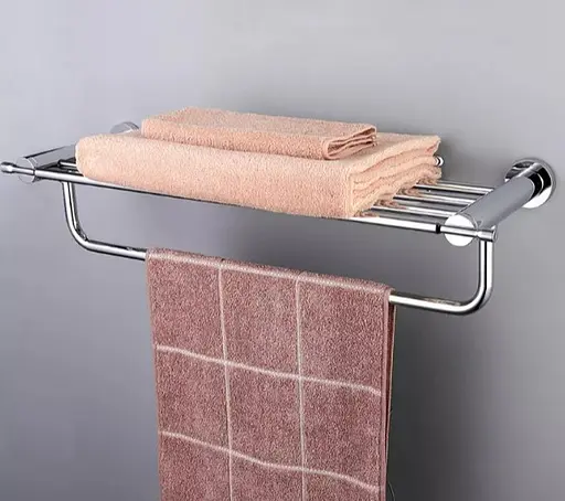 Полиця з тримачем для рушників Gappo хром, 580 мм G1824 - фото 2
