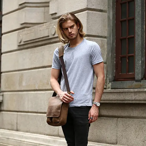 Чоловіча шкіряна сумка Bexhill 23х26х7,5 см sum0023172 - фото 7