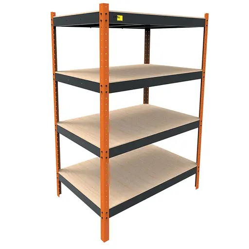 Металевий посилений стелаж Emby Heavy Series (розмір 2000х1300x900мм) 4 полиці ДСП до 300кг