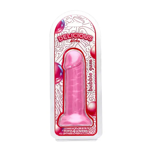 Фалоімітатор Toyz4lovers Delicious Bubble Gum 15 см (рожевий) - фото 9