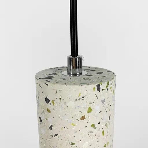 Подвес Terrazzo Cylinder Long с белым бетонным плафоном 30х6 см | Line F | Арт. MJ163-60*300 WT - фото 4