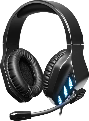 Ігрові навушники Defender Rival 2.2м з мікрофоном та підсвічуванням (Чорний)