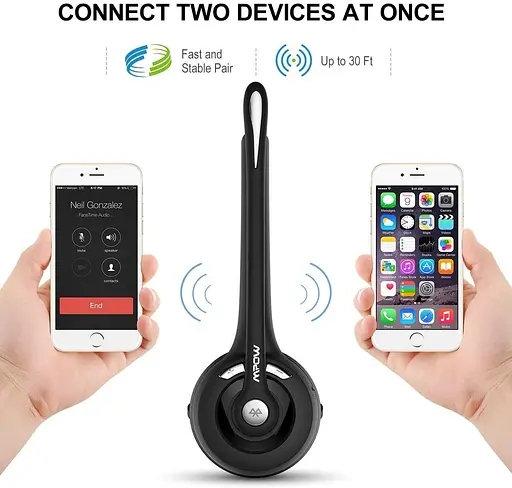 Bluetooth-гарнітура Mpow бездротова моно накладний навушник PRO з мікрофоном - фото 7