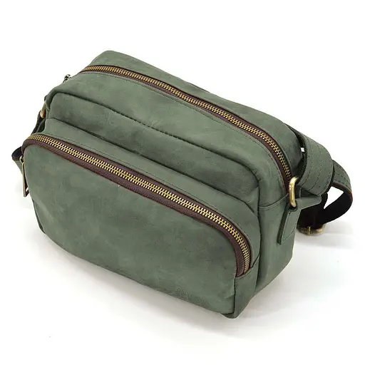 Невелика чоловіча сумка через плече на 2 відділення TARWA 23х16х11 см sum0028181 - фото 5