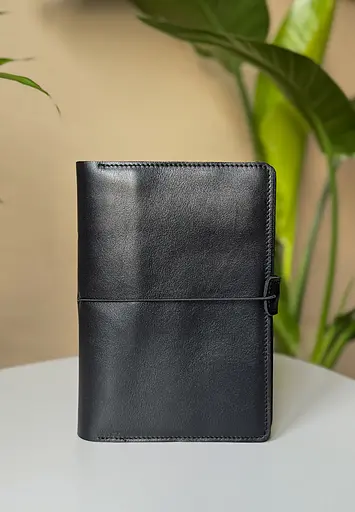 Шкіряний блокнот А5 (софт-бук) 9.4 чорний - фото 2