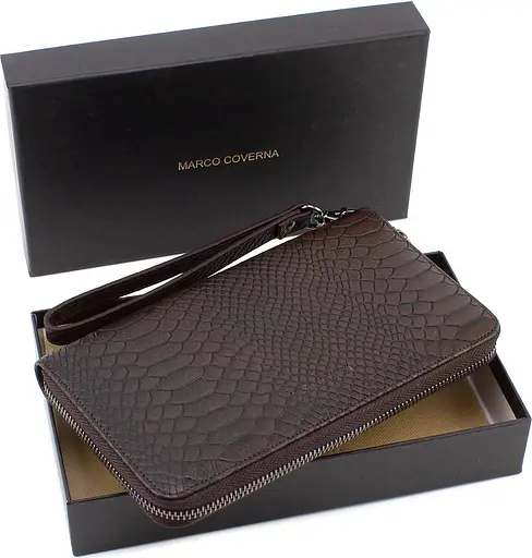 Мужской кожаный клатч Marco Coverna 21х12х2,5 см sum0023144 - фото 7