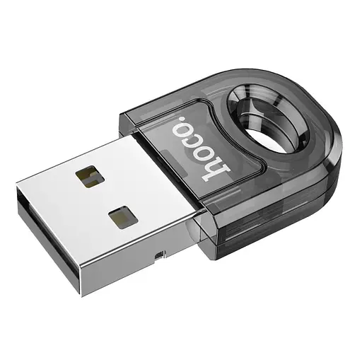 Bluetooth адаптер Hoco UA28 USB Transparent black - фото 2