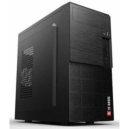 Корпус 2E BASIS черный, БП 400 Вт, Mini Tower, для Micro ATX/Mini ITX, 2xUSB 2.0, 1xUSB 3.0 (2E-RD8603U-400) - фото 1