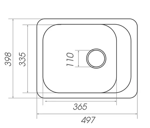 Кухонная мойка Platinum 4050 KORRADO (SP000025139) - фото 5