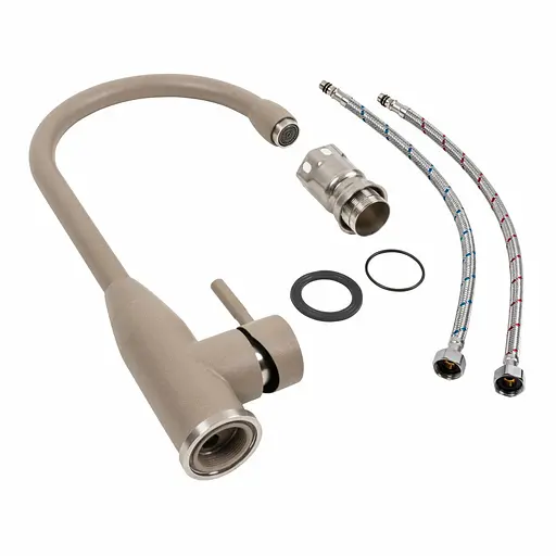 Смеситель для кухни Platinum 26 FHP (7456) Титан Терра - фото 2