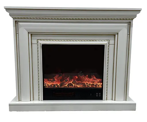 Електричний камін Elizabet Gold Bluetooth звук потріскування дров 1500Вт (10080126) - фото 3