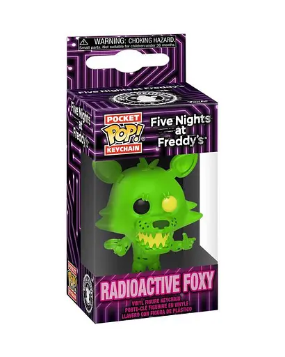 Фигурка-брелок Funko Pop Фанко Поп Пять ночей с Фредди Five Nights at Freddys Radioactive Foxy 4 см FP K RF - фото 3