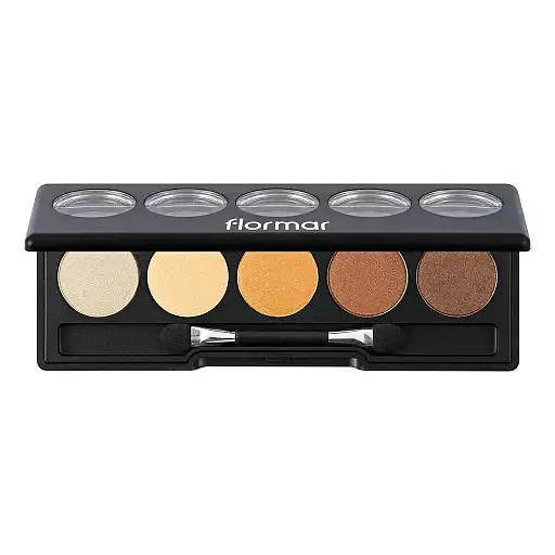 Палетка тіней для повік Flormar Color Palette Eyeshadow тон 004 (Golden Caramel) 9 г (8000019545062) - фото 2