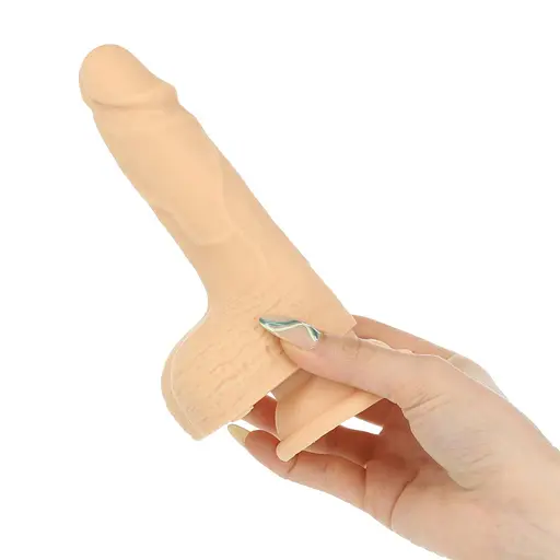 Фалоімітатор-пульсатор Naked Addiction 6.5″ Thrusting Dong With Remote, руху вперед-назад, пульт - фото 4