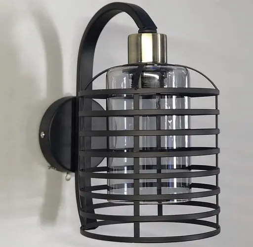 Бра в стилі Лофт у чорному корпусі Арт. 8175/1 (12056/1W) Line F - фото 2