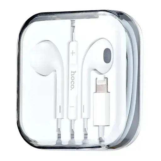 Проводные наушники Hoco M111 Primero digital headset Lightning, 1.2m, white - фото 3