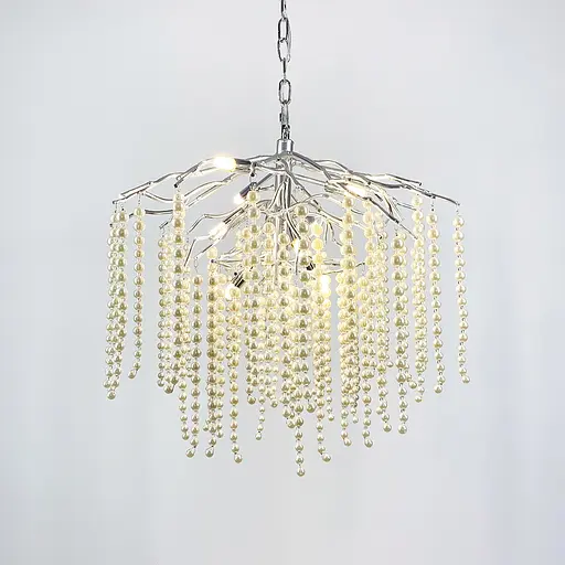 Очаровательная люстра в хроме Pearl selection Line.F Диаметр 60см - фото 3