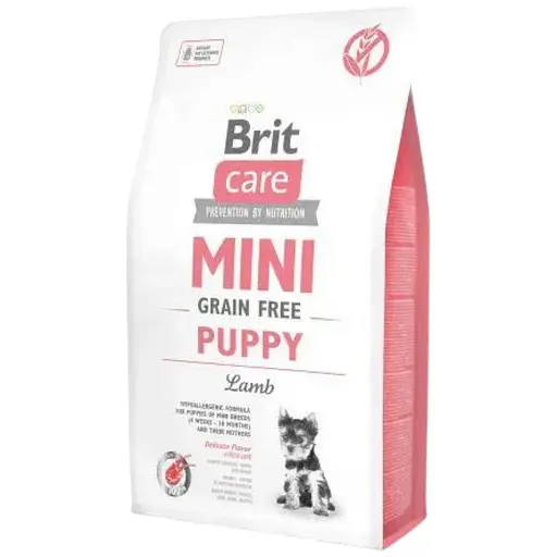 Сухой корм Brit Care GF Mini Puppy для щенков миниатюрных пород, с ягненком, 2 кг - фото 1