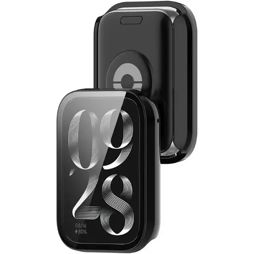 Чехол-накладка DK Пластик Gloss Glass Full Cover для Xiaomi Mi Band 8 Pro (black) - фото 2