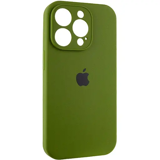 Чехол Epik Silicone Case Full Camera Protective AA для Apple iPhone 15 Pro 6.1 Зеленый/Dark Olive - фото 2