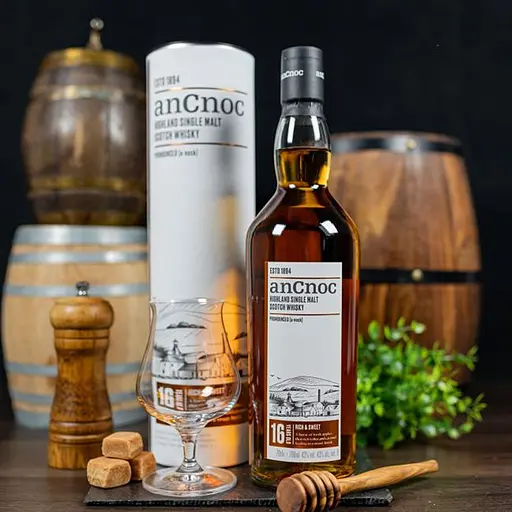 Виски anCnoc Highland Single Malt 16 y.o. в подарочной упаковке 43% 0.7 л - фото 3