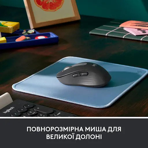 Мишка Logitech Signature M650 L Wireless Mouse for Business Graphite (910-006348) - фото 4