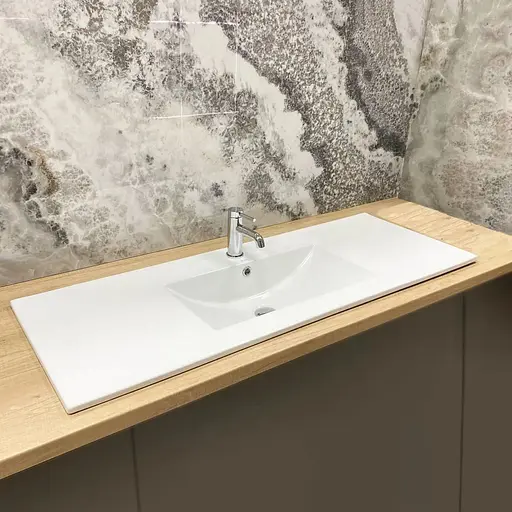 Умивальник VBI Ferrara 120 white врізний VBI-018031, Білий - фото 1