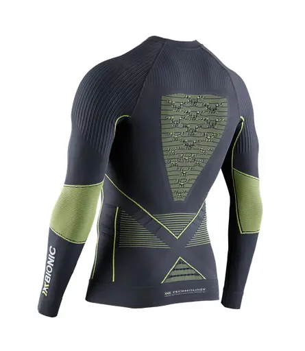 Термофутболка X-Bionic Energy Accumulator 4.0 Shirt Round Neck Long Sleeve Men S Чорний/Зелений (1068-EA-WT06W19M S G099) - фото 2