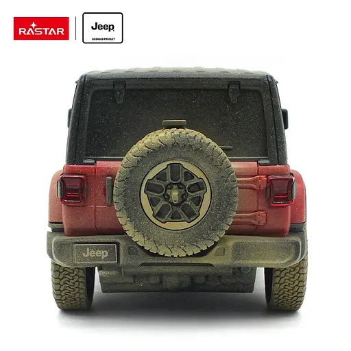Машинка Rastar Jeep Wrangler JL на управлінні 1:24 червоний БРУДНА ВЕРСІЯ 79500-4 - фото 5