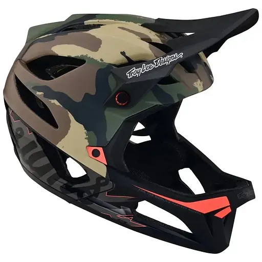 Велошолом Troy Lee Designs Stage Helmet Signature Camo Army Green XS/S (1106-115545011) - фото 2