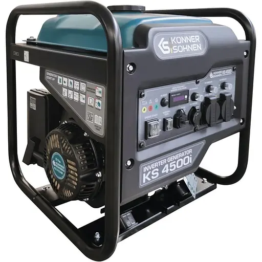 Генератор Інверторний KonnerSohnen KS 4500i, 230В, 4.5кВт, ручний стартер, 33кг / 3800 Вт / Бензин (KS4500I) - фото 1