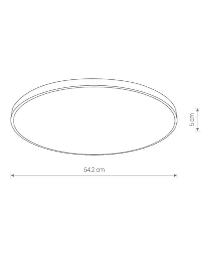 Світильник стельовий Nowodvorski 10981 Agnes Round LED Pro 1x64W 3000K 5800Lm IP44 білий - фото 4