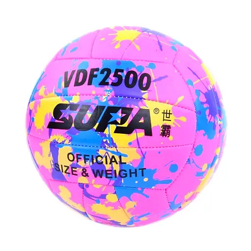 М'яч волейбольний Bambi MS 3885(Pink) діаметр 21,3 см, ПВХ, 260-280 грам - фото 1