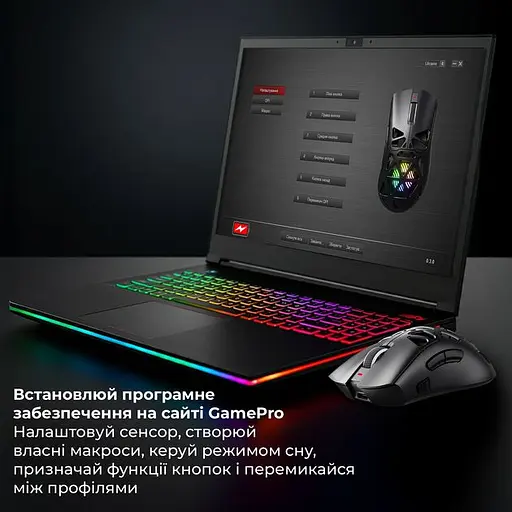 Мышь GamePro Genesis Spider Wireless/Bluetooth/USB PixArt PAW3311 Sensor White (GM870B) - фото 11